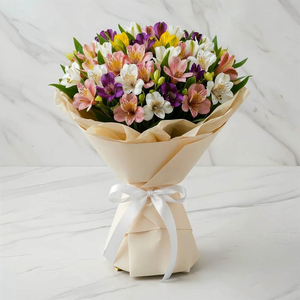 Букет цветов из: Альстромерии в Лазаревское