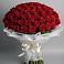 Букет 101 Красная роза Блэк Мэджик в Лазаревское