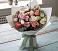 Букет цветов из: Розы, Лизиантусы и Гвоздики в Лазаревское