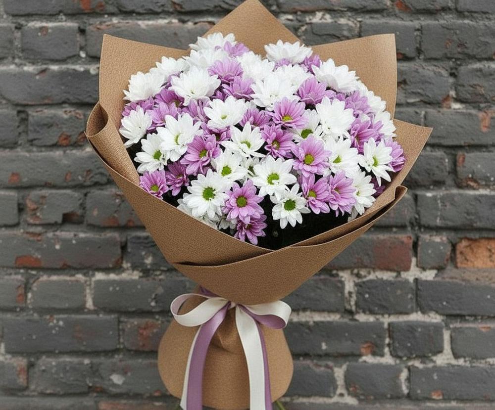 Букет цветов из: Хризантемы в Лазаревское