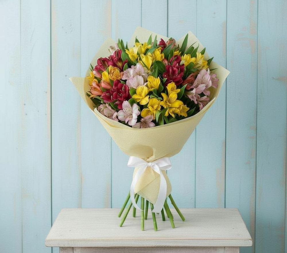 Букет цветов из: Альстромерии в Лазаревское